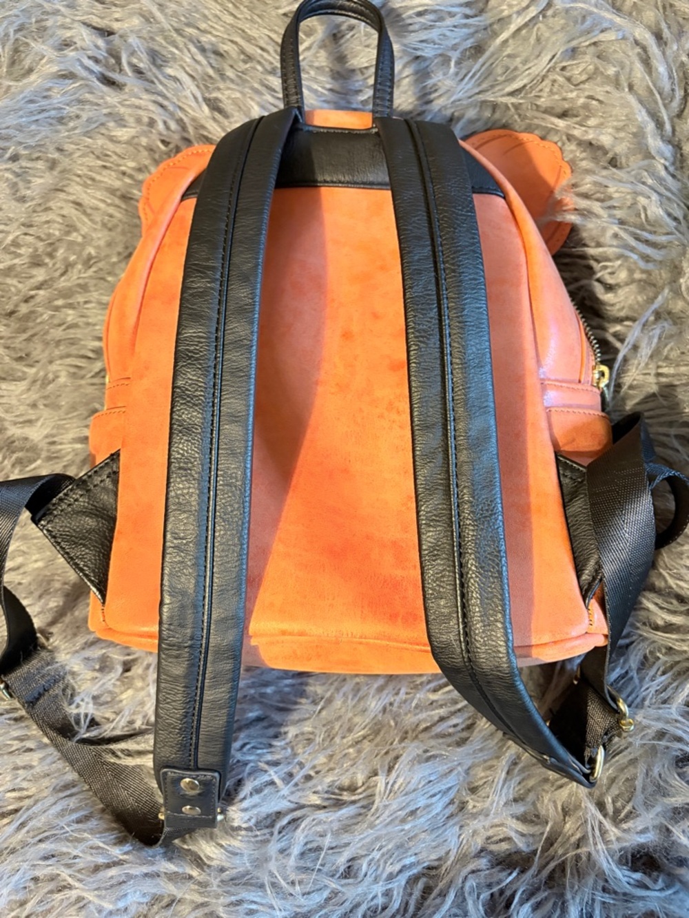 Loungefly Orange Pumpkin Mickey Ear Mini Backpack - Picture 6 of 8